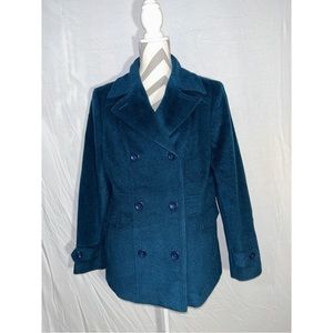 Vintage blue pea coat